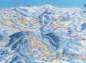 Ski areál Černá hora - Jánské Lázně  - mapa areálu