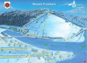 Ski areál Frymburk  - mapa areálu