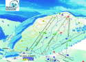 Ski areál Hlubočky  - mapa areálu