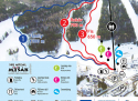 Ski areál Myšák - Karlov pod Pradědem  - mapa areálu