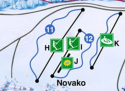 Ski areál Novako - Boží Dar  - mapa areálu