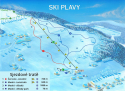 Ski areál Plavy  - mapa areálu