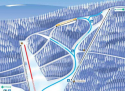 Ski areál Pyšná  - mapa areálu