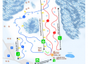 Ski areál Rališka  - mapa areálu