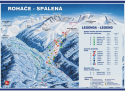 Ski areál Roháče - Spálená  - mapa areálu