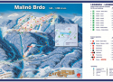 Ski areál Ružomberok - Malino Brdo  - mapa areálu