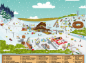 Sjezdovka Ski areál Skalka family park  - mapa areálu
