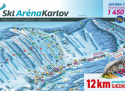 Ski areál Ski Aréna Karlov  - mapa areálu