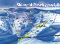 Ski areál Skiareal Paseky nad Jizerou  - mapa areálu