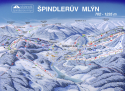 Ski areál Špindlerův Mlýn - Medvědín  - mapa areálu