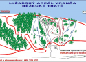 Ski areál Vranča - mimo provoz  - mapa areálu